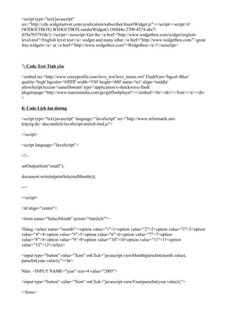 code hay cho blogspot | PDF
