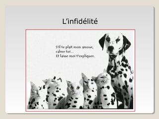 L’infidélité
 