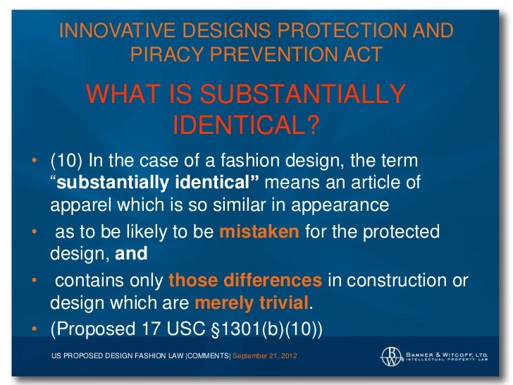Us Fashion Design Law 2012 Update