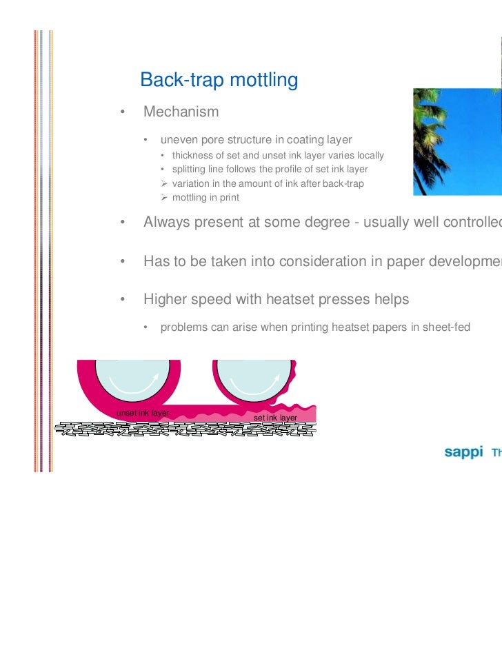 Mottling in offset printing