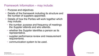 NEC Framework Contract webinar | PDF