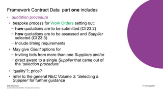 NEC Framework Contract webinar | PDF
