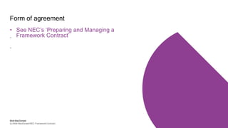 NEC Framework Contract webinar | PDF