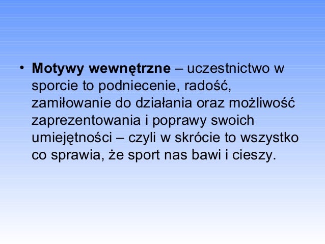 Motywacja W Sporcie