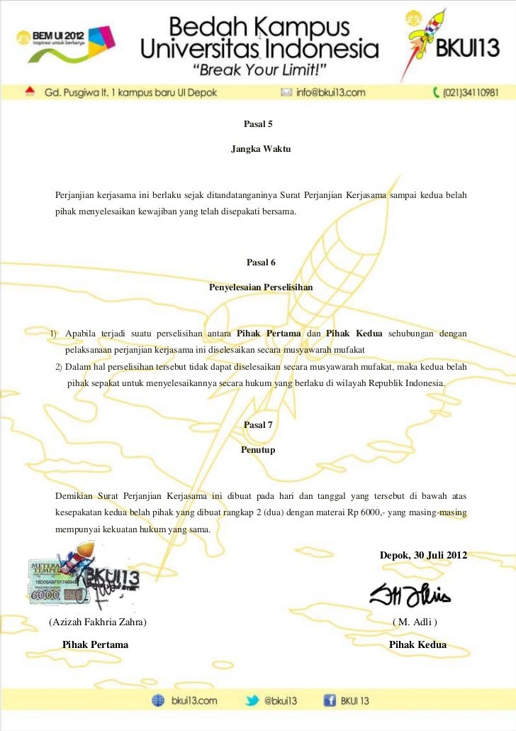 mou media partner bedah kus ui mou media partner bedah kus ui