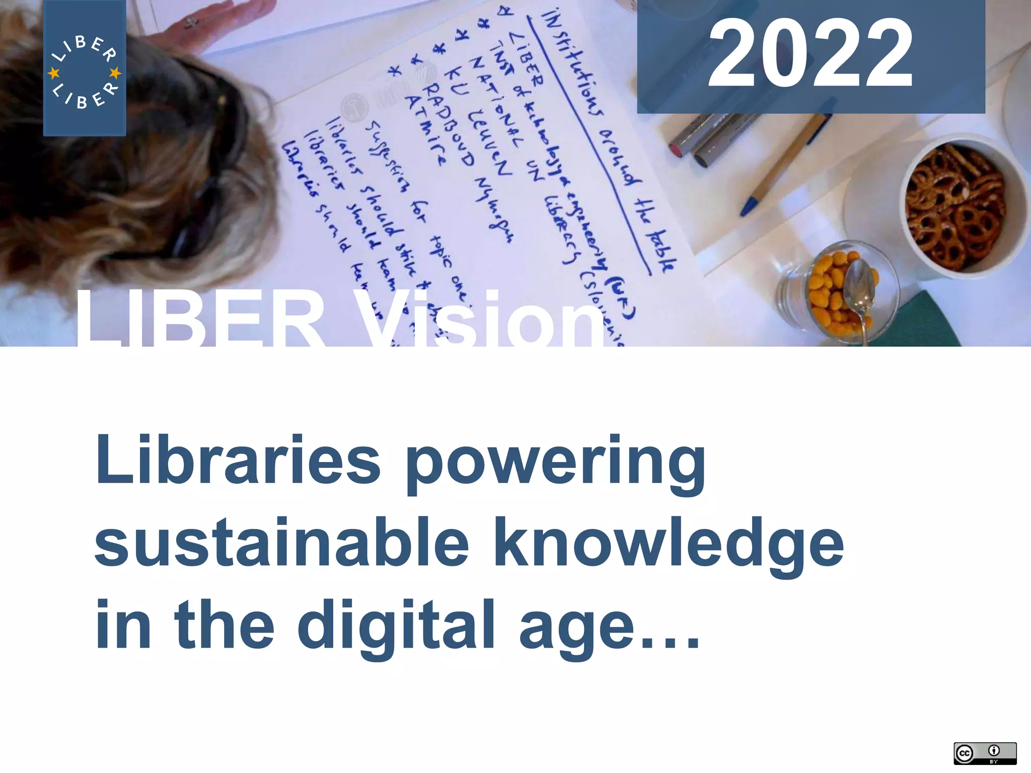 2022
Libraries powering
sustainable knowledge
in the digital age…
LIBER Vision
 