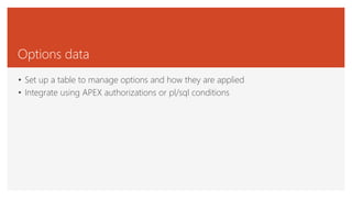 MOUG17: How to Build Multi-Client APEX Applications | PDF