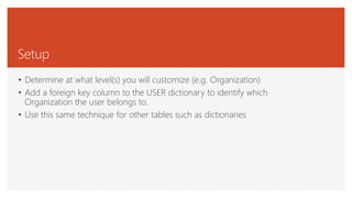 MOUG17: How to Build Multi-Client APEX Applications | PDF