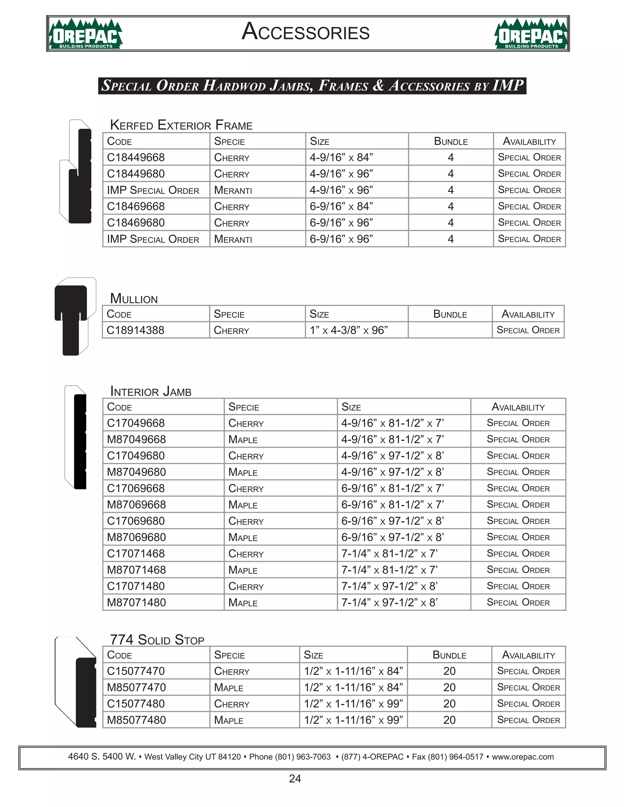 Orepac Moulding Catalog PDF