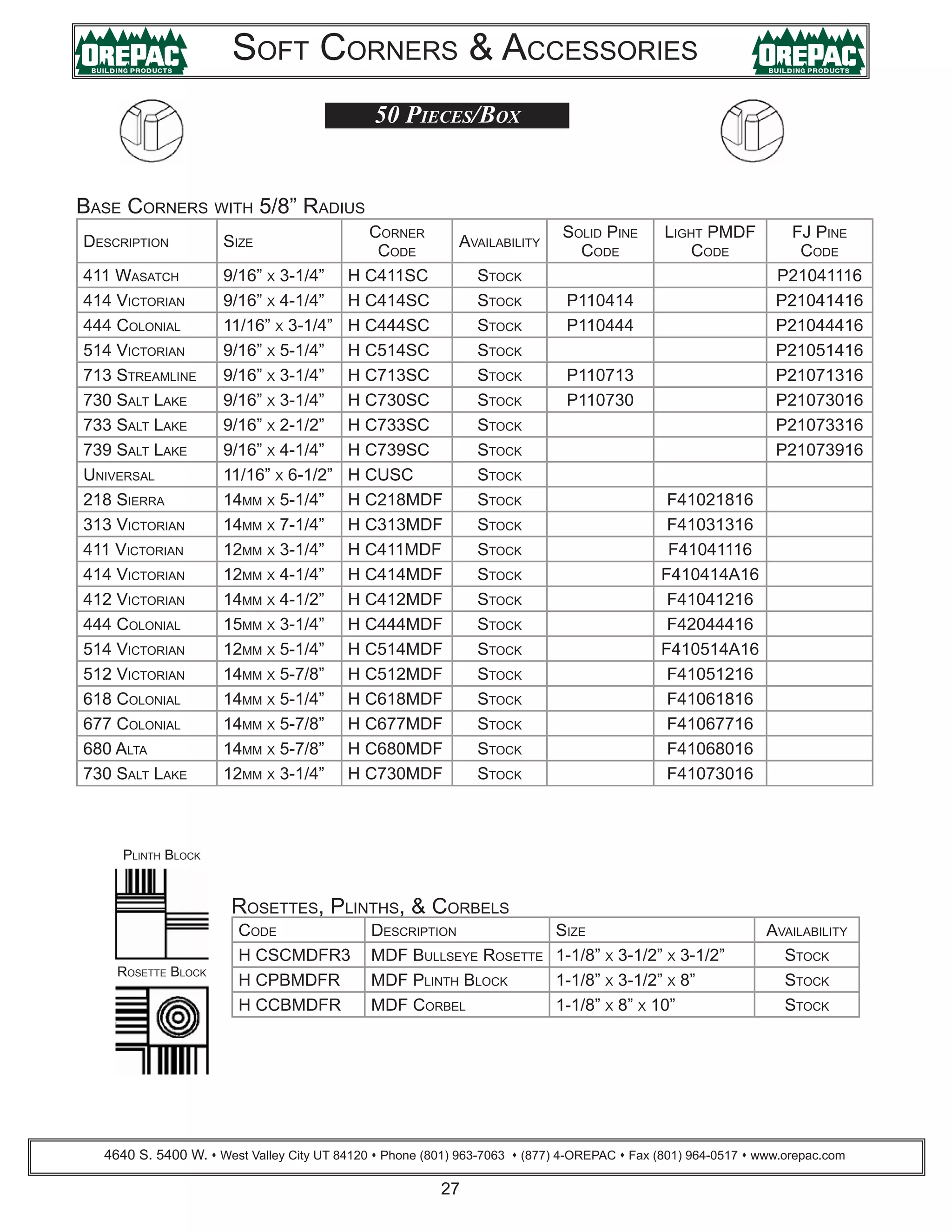 Orepac Moulding Catalog PDF
