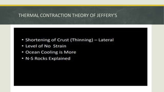 THERMAL CONTRACTION THEORY OF JEFFERY’S
 
