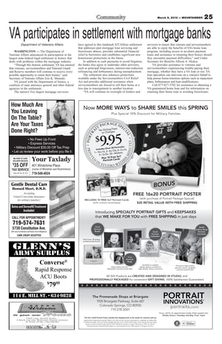 18 MOUNTAINEER — March 9, 2012


Leaders encourage
students to read
           Story and photo
           by Kerstin Lopez
                                                                                  calls for every child in every community
                                                                                  to celebrate reading March 2, the birthday
        Special to the Mountaineer                                                of children’s books author “Dr. Seuss.”
                                                                                       The annual reading day runs in
     Children at Fort Carson’s Weikel                                             conjunction with the Colorado Literacy week,
Elementary School were visited by                                                 which was Feb. 27-March 2, Garcia said.
special guest readers March 2.                                                         Garcia said this is a time to focus
     Colorado Lt. Gov. Joe Garcia and                                             public attention on the critical importance
Garrison Commander Col. Robert F.                                                 of early learning that will put Colorado’s
McLaughlin spent hours reading to                                                 children on a path to reading success.
kindergarten, first- and second-grade                                                  The NEA’s purpose for the Read
students at the elementary school as part                                         Across America annual event is to
of the Read Across America initiative.                                            motivate children to read, which is an
     National Education Association’s Read                                        important factor in student achievement
Across America Day is an annual reading                                           and creating lifelong successful readers.
motivation and awareness program that                                             Research has shown that children who
                                                                                  are motivated and spend more time
                                                                                  reading do better in school.
“It’s a great experience                                                               The lieutenant governor said reading
                                                                                  to young people and talking about the
 anytime we get to talk                                                           importance of literacy and being good
                                                                                  students is his favorite part of his job.
 to kids in the classroom                                                              “It’s a great experience anytime we get
                                                                                  to talk to kids in the classroom and talk
 and talk about the                                                               about the importance of reading. Kids are
                                                                                  so enthusiastic when they are very young
 importance of reading.”                                                          and we need to figure out how to make
                                                                                  sure they are successful readers and how                                  Col. Robert F. McLaughlin, garrison commander, reads the “Dr. Suess” book
                  — Colorado Lt. Gov. Joe Garcia                                  they maintain that enthusiasm as they move                                “If I Ran a Circus” to Kelly Woodard’s first-grade class, March 2, as part of
                                                                                  through the school system,” Garcia said.                                  the Read Across America initiative.



                                         Pre-Register Today
                                                               WHAT                                                                                                                       Military life is
              Colorado Springs                                                                                                                                                            stressful enough.
       Defense Tech  Intel Career Fairs                                                                                                                                                  Going to the dentist
         All Job Seekers (Military, Civilians  Contractors)
                                                                WHO
                                                                                                                                                                                          doesn’t need to be.
   With Backgrounds  Experience In The Following Are Invited:                                                                                                                            At Debbie Roubal DDS, PC we’ve lived
      *Information Technology * Software Engineering * Aerospace * Logistics *                                                                                                            the stressful lifestyle you’re living.
    *Acquisition * Electrical Engineering* Communications * Intelligence* Finance *
      *Analysts * Counter Intelligence * Cyber Security * Project Management *                                                                          Dr. Debbie Roubal
   *Network Administrator * Linguists * Systems Administrator * Human Intelligence*                                                                 General Dentist and Military Spouse


                    Active Federal Security Clearance Is Preferred!                                                                                             Debbie Roubal DDS PC, where the
            Bring Many Copies Of Your Resume To Hand Out To Employers!
                                                                                                                                                              military community always has a friend.
               Fort Carson                                                                 Peterson AFB
      Tuesday, March 13, 2012                                                   Wednesday, March 14, 2012                                              Call (719) 636-1933 for a stress free dental appointment,
        10:00am to 2:00pm                                                          10:00am to 2:00pm                                                          or visit us online at www.springsteeth.com
   Elkhorn Catering  Conf. Center                                                       **Peterson Club
                                                                                  260 Glasgow Ave, Bldg. # 1013                                                                                                                      Hotels
           Fort Carson, CO 80913                                                    Peterson AFB, CO 80914
                                                                                                                                                                                                                                Rental Cars
   **The career fair is only open to job seekers who already have access onto the military installation (Military ID or CAC Card). Transition
                              Careers  Host cannot provide access for job seekers regardless of pre-registration.
                                                                                                                                                                                                                            Military Flights
                                                                                                                                                                                              Lowest Available Fares To and From Germany


                                                                                                                                                    Fly toGermany  Enjoy...
                 For list of exhibitors, jobs being offered  to pre-register visit
                           www.TransitionCareers.com
                                                                                                         Produced By:
                      Peterson AFB Event Hosted By:
                     Air Force Space Command (AFSPC),
                                    Top 3                                                                                                           art, castles, cuisine, history and culture.
                                    No Endorsement of Transition Careers , Career Fairs  Employers Implied or Made by DoD and Federal Government

                                                                                                                                                          SAVE ON YOUR FLIGHT
                                                                                                                                                        Call TODAY for a FREE quote!                  For 15 years, we have specialized
                                                                                                                                                              719-392-2535 or                           in flights to/from USA for all
                                                                                                                                                             dh@usdtravel.com                           military personnel including
                                                                                                                                                          Germany: 011 49 9641 924 390                  retirees at discounted fares.
                                                                                                                                                     Book online: www.usdtravel.com




                                                                                                                                                               Fantastic Fares for Spring and Summer!
 