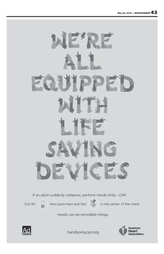 May 25, 2012 — MOUNTAINEER                                                        29

Police highlight
Cell phones                                         other individuals around them. While
                                                    many believe it is not a big issue, this
                                                                                                                                                  operators on Department of Defense
                                                                                                                                                  installation and operators of government-
                                                                                                                                                                                                                                               the approach of
                                                                                                                                                                                                                                               vehicles and human speech. DOD
       Provost Marshal Office                       behavior has caused numerous accidents                                                        owned vehicles shall not use cell                                                            component safety guidance should note
                                                    and injuries to people in the community.                                                      phones unless the vehicle is safely                                                          the potential for driver distractions
    Cell phone usage has been a                          In 2011, there were 87 cell phone                                                        parked or unless they are using a                                                            such as eating and drinking, operating
continuing problem throughout the                   violations issued on Fort Carson and                                                          hands-free device. The wearing of any                                                        radios, CD players, global positioning
military and civilian world.                        so far this year there have been 12                                                           other portable headphones, earphones                                                         equipment, etc. Whenever possible
    Though modern technology                        citations issued.                                                                             or other listening devices (except for                                                       this should only be done when the
makes life easier, it can also make                      Code of Federal Regulations Title 32:                                                    hands-free cellular phones) while oper-                                                      vehicle is safely parked.”
driving more dangerous.                             National Defense, Part 634.25 covers                                                          ating a motor vehicle is prohibited. Use                                                          Offenders can be fined $50 for
    Drivers talking or texting on                   talking on a cell phone while driving                                                         of those devices impairs driving and                                                         their first offense of talking on a
their cell phones create a dangerous                on federal property. Paragraph No. 3,                                                         masks or prevents recognition of emer-                                                       cell phone while driving and $100
environment for not only themselves but             Driver Distractions, states “vehicle                                                          gency signals, alarms, announcements,                                                        for a second offense.




                                       Click over and save.
                                       Check out service plan discounts, free shipping and
                                       specials at a private online store just for members
                                       of the Army.
                                       Visit www.sprint.com/dod




   Having
     an
    Open
   House?
  Let our readers
       know!
        5 lines
       1 picture
      4 papers
        7 days
      ONLY $35                         Save with discounts                                                                     Save when you buy online                                                                                                  Mention this code to


                                       15                                                                                          50
                                                                                                                                                                                                                                                         claim your discount.
                                                           %            on select regularly priced
                                                                        monthly service plans                                  $                             credit back when you shop at your Sprint Private
                                                                                                                                                             Store. Just apply “SAVE 50” at checkout.                                                    Corporate ID: GA1AR_ZZZ
                                                                        Requires a new two-year Agreement.                                                   Web-only offer. Applied within 3 invoices. New-line activation and
                                                                                                                                                             new two-year Agreement required. Restrictions apply.                                        ID or other information will be required.




                                 www.sprint.com/dod




  For more information call
       719-329-5236
         or email
                                 May require up to a $36 activation fee/line, credit approval and deposit. Up to $350/line early termination fee (ETF) for advanced devices and up to $200 ETF/line for other devices (no ETF for Agreements cancelled in compliance with Sprint’s Return Policy). Individual-Liable
                                 Discount: Available only to eligible employees of the company or organization participating in the discount program (requires ongoing veriﬁcation). Discounts are subject to change according to the company’s agreement with Sprint and are available upon request for select plans
                                 (monthly service charges only). No discounts apply to secondary lines, Add-A-Phone lines or add-ons $29.99 or less. Other Terms: Coverage not available everywhere. Nationwide Sprint Network reaches over 278 million people. Offers not available in all markets/retail locations or

                        m        for all phones/networks. Pricing, offer terms, fees and features may vary for existing customers not eligible for upgrade. Other restrictions apply. See store or sprint.com for details. ©2012 Sprint. Sprint and the logo are trademarks of Sprint. MOTOROLA and the Stylized M Logo are
                                 registered in the US Patent and Trademark Ofﬁce. Other marks are the property of their respective owners.                                                                                                                                                                           N085538
 