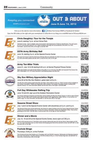 26 MOUNTAINEER — June 8, 2012
 