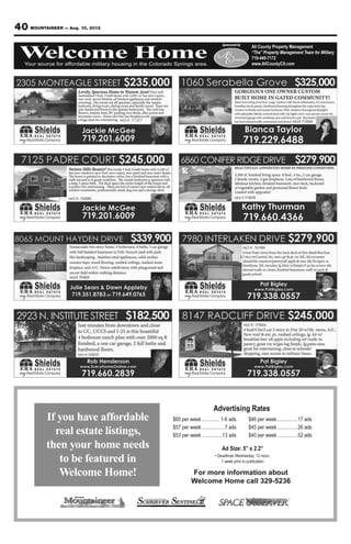 40 MOUNTAINEER — Aug. 10, 2012
 