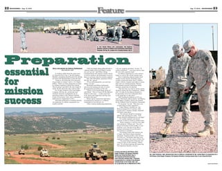 22 MOUNTAINEER — Aug. 17, 2012                                                                                                                                                                                                                                   Aug. 17, 2012 — MOUNTAINEER               23




                                                                                                          Lt. Col. Daniel Hibner, left, commander, 4th Engineer
                                                                                                          Battalion, watches as Soldiers from 2nd Platoon, 62nd Sapper
                                                                                                          Company, 4th Eng. Bn., prepare for a training mission, Aug. 8.




Preparation
essential
                                 Story and photos by Andrea Sutherland                    “That’s the hardest thing getting through to    I saw my company get better,” he said. “It
                                            Mountaineer staff                        a platoon leader is that if one thing is wrong,      instills confidence. … you never want to leave
                                                                                     you can’t go out,” said Hibner, listing              the wire with a question mark.”
                                      As Soldiers milled about the motor pool        communications and weapons systems checks                 For Hibner, preparing for a new mission
                                 at Camp Red Devil Aug. 8, the 4th Engineer          as well as medevac and maintenance recovery          begins as soon as the current mission ends.




for
                                 Battalion commander paced the gravel lot, picking   plans as necessary steps for mission readiness.           Prior to departing, platoon leaders brief
                                 up stones and chucking them to pass the time.            Maj. John McNamara, operations officer,         Soldiers on the mission, including routes,
                                      “Going in, this being their first (mission),   4th Eng. Bn., agreed.                                weather, terrain and enemy forces. Soldiers
                                 I’d give them a C-minus,” said Lt. Col. Daniel           “If you rush preparation, you rush into         inspect vehicles, weapons and radios to ensure
                                 Hibner. “There’s an Army saying that you learn      failure,” he said.                                   their tools are working properly. Platoons
                                 by mindless repetition or blunt force trauma.            McNamara and Hibner deliberately                then rehearse missions, practicing various




mission
                                 They’re going to get both in the next couple of     arrived at the training site early to review         scenarios should they be attacked.
                                 weeks. By the end of this, they will be ready.”     the preparation procedures of the unit.                   “The first time you react to enemy contact
                                      For 10 days, Soldiers of the 62nd Sapper            “There’s a lot of good things going on,”        should be before the line of departure,” Hibner
                                 Company, 4th Eng. Bn., performed route              said Hibner. “This is a lesson for the (platoon      said. “In order for the platoon rehearsal to
                                 clearance missions in preparation for an            leader) to take away — it takes more time            be successful, lower level rehearsals down




success
                                 upcoming rotation at the National Training          to do checks and inspections and they have           to the squad have to take place.”
                                 Center at Fort Irwin, Calif., and a subsequent      to build in that time.”                                   After briefing his platoon at 8:30 a.m.,
                                 deployment to Afghanistan in 2013.                       Hibner said he learned the importance           2nd Lt. Matt Ryan, platoon leader, 2nd Platoon,
                                      And while performance in training missions     of preparing for missions as a company               62nd Sapper Company, said he was grateful
                                 was important, for Hibner, preparation was          commander at Fort Stewart, Ga.                       for the feedback from his battalion commander.
                                 equally essential.                                       “After I started emphasizing preparation,            “It was great,” he said. “They have a lot
                                                                                                                                             of input based on their experience.”
                                                                                                                                                  Under Hibner’s watchful eye, 2nd
                                                                                                                                             Platoon prepared for its mission. After
                                                                                                                                             an hour and 15 minutes, though, rehearsals
                                                                                                                                             still hadn’t taken place.
                                                                                                                                                  “The pressure should be mounting,”
                                                                                                                                             Hibner said, checking his watch. “Now
                                                                                                                                             (Ryan) should be thinking how he can adapt.”
                                                                                                                                                  For combat engineers, leaving for
                                                                                                                                             missions on time is crucial in combat zones.
                                                                                                                                                  “Route clearance is vital for every other
                                                                                                                                             unit operations,” Hibner said. “You can’t
                                                                                                                                             not go out because of bad weather or your
                                                                                                                                             medevac is out. You have to be able to
                                                                                                                                             mitigate and prepare for an alternative. …
                                                                                                                                             The mission is constant.”
                                                                                                                                                  Ten minutes before their mission was
                                                                                                                                             to begin, 2nd Platoon began simulated
                                                                                                                                             rehearsals, forgoing practice with vehicles.
                                                                                                                                             At 10:20 a.m., 20 minutes after they were
                                                                                                                                             supposed to depart, the convoy left the wire.
                                                                                                                                                  “The great thing about doing this now
                                                                                                                                             is that it’s early (in the training),” Hibner
                                                                                                                                             said. “It’s all about learning and improving.
                                                                                                                                             This (practice) benefits everyone.”


                                                                                                                                         A convoy operated by 2nd Platoon, 62nd
                                                                                                                                         Sapper Company, 4th Engineer Battalion,
                                                                                                                                         travels near Camp Red Devil, Aug. 8.                 Sgt. John Parkinson, right, demonstrates how to calibrate a minehound for Sgt. Joshua Myers in preparation for a
                                                                                                                                         The company performed numerous                       2nd Platoon, 62nd Sapper Company, 4th Engineer Battalion, training mission Aug. 8 near Camp Red Devil.
                                                                                                                                         route-clearance missions Aug. 7-Thursday
                                                                                                                                         in preparation for a rotation at the National
                                                                                                                                         Training Center at Fort Irwin, Calif., and
                                                                                                                                         for an upcoming tour to Afghanistan in 2013.                                                                                                         Layout by Jeanne Mazerall
 