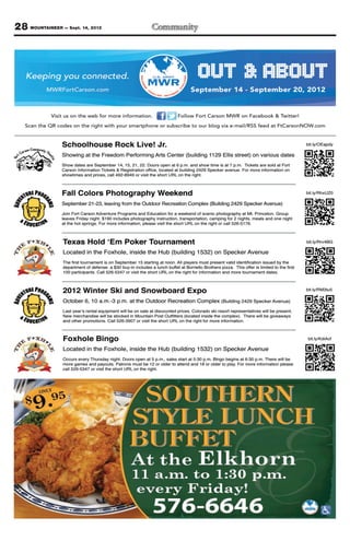28 MOUNTAINEER — Sept. 14, 2012
 
