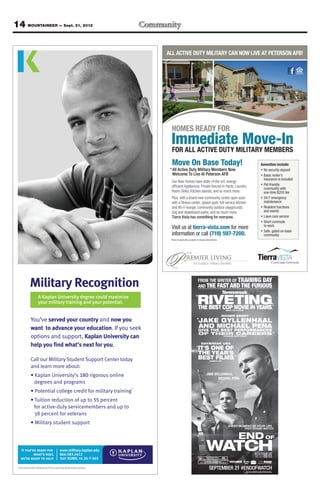 14 MOUNTAINEER — Sept. 21, 2012




                                      FROM THE WRITER OF TRAINING DAY
                                      AND THE FAST AND THE FURIOUS


                                  RIVETING
                                  “
                                                                     .
                                  THE BEST COP MOVIE IN YEARS
                                                      MARLOW STERN
                                                                     .
                                                                        ”


                                                  ROGER EBERT
                                  “
                                      JAKE GYLLENHAAL
                                      AND MICHAEL PENA
                                      GIVE THE BEST PERFORMANCES
                                      OF THEIR SUN-TIMES
                                                CHICAGO
                                                        CAREERS.”

                                       DAYBREAK USA
                                  “
                                      IT’S ONE OF
                                      THE YEAR’S ”
                                      BEST FILMS.
                                          NANCY JAY
 