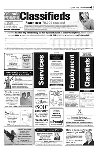 Sept. 21, 2012 — MOUNTAINEER   41
 