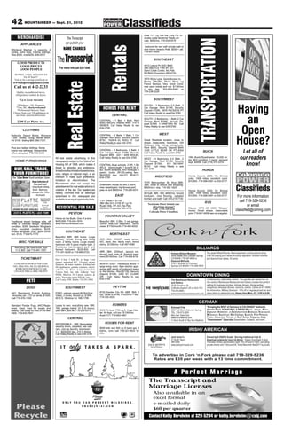 42 MOUNTAINEER — Sept. 21, 2012
 