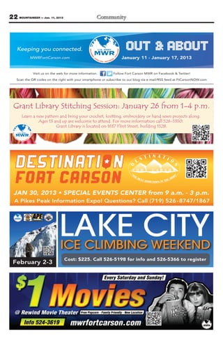 22 MOUNTAINEER — Jan. 11, 2013
 