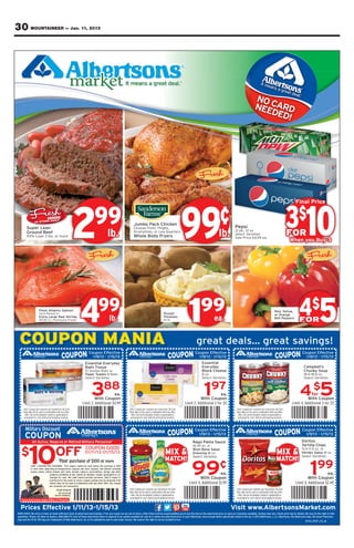 30 MOUNTAINEER — Jan. 11, 2013
 