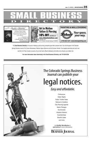 Jan. 11, 2013 — MOUNTAINEER   35
 