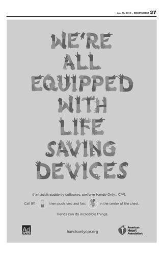 Jan. 18, 2013 — MOUNTAINEER   37
 