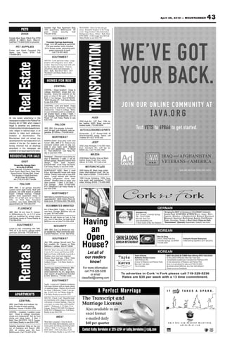 43April 26, 2013 — MOUNTAINEER
 