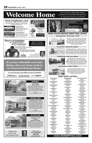 36 MOUNTAINEER — May 3, 2013
 