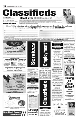 42 MOUNTAINEER — May 24, 2013
 