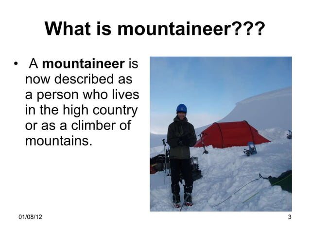 Mountaineering