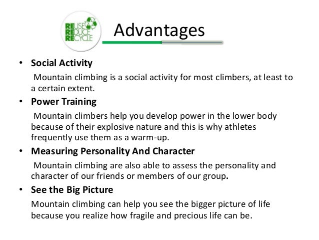 Advantages And Disadvantages Of Climbing A Mountain