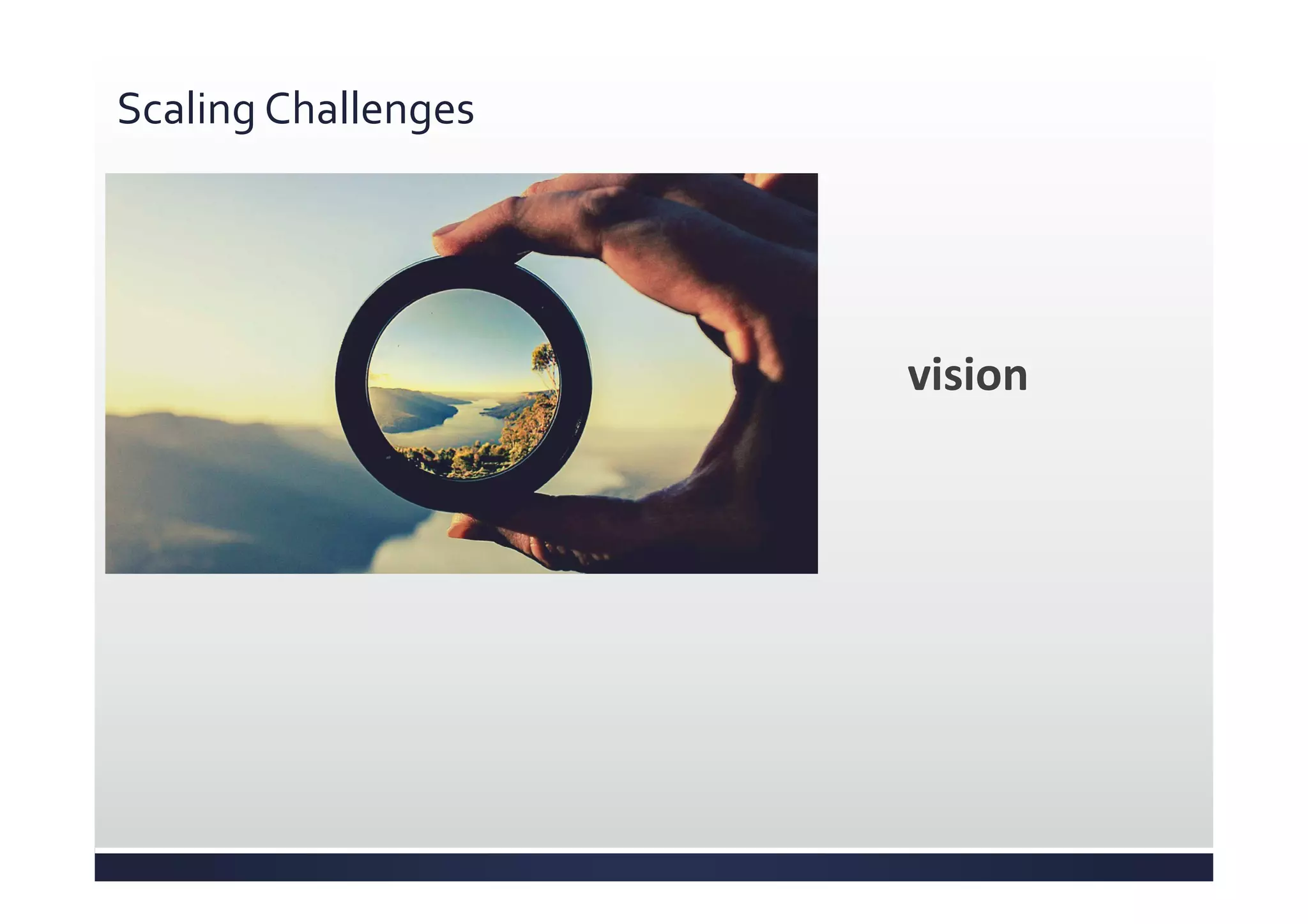 Scaling Challenges
vision
 