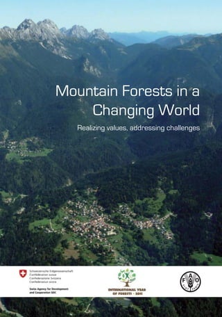 Mountain Forests in a
    Changing World
   Realizing values, addressing challenges
 