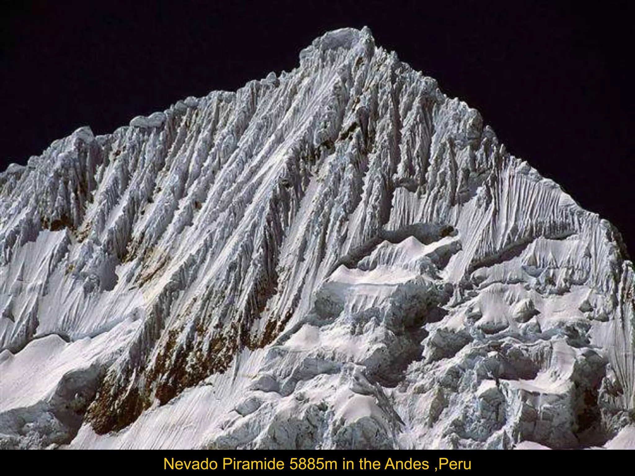 Nevado Piramide 5885m in the Andes ,Peru
 