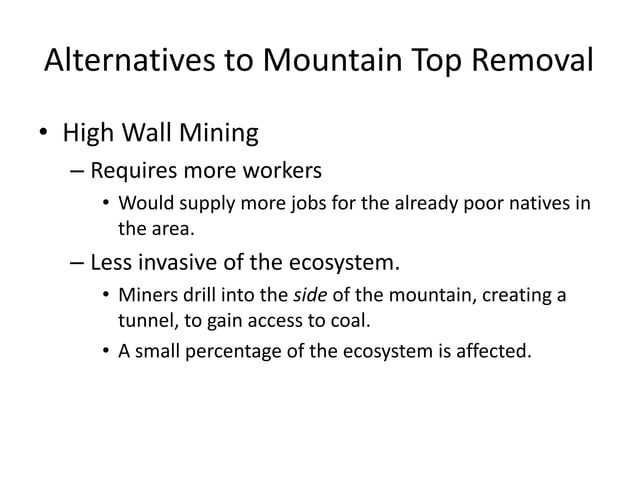 Mountain Top Removal Ppt