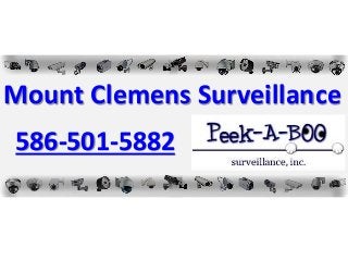 Mount Clemens Surveillance
586-501-5882
 