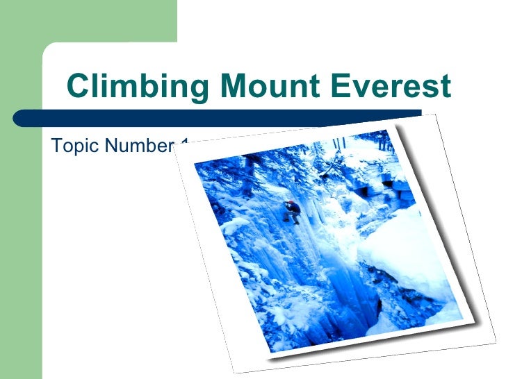 Mount Everest Project By Maddi