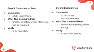 Mount File Systems using UUID and Label - RHCSA (RH134).pdf