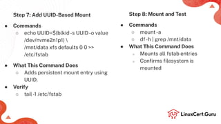 Mount File Systems using UUID and Label - RHCSA (RH134).pdf