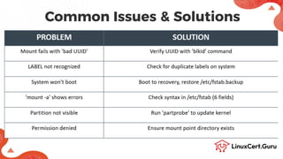 Mount File Systems using UUID and Label - RHCSA (RH134).pdf