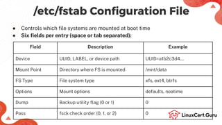 Mount File Systems using UUID and Label - RHCSA (RH134).pdf