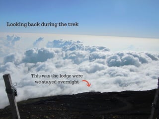 Looking back during the trek
This was the lodge were
we stayed overnight
 