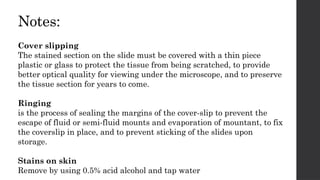 MOUNTING AND ADHESIVES histopathology ppt | PPTX