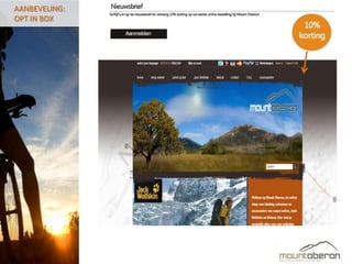 AANBEVELING:
OPT IN BOX
 