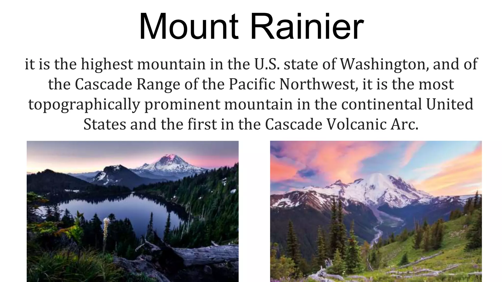 Mount rainier PPT