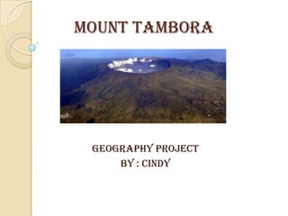 Mount Tambora




 Geography Project
     By : Cindy
 