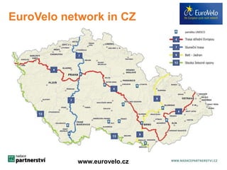 EuroVelo network in CZ 
www.greenwwawyws.e.ucrzovelo.cz 
 