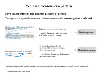Mouse tracking technique and mouse patterns | PPT